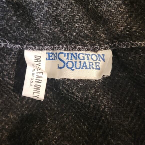 Vntg KENSINGTON SQUARE Wool Wrap Midi Skirt Sz S 28” waist Made in USA 80s/90s - Picture 5 of 7